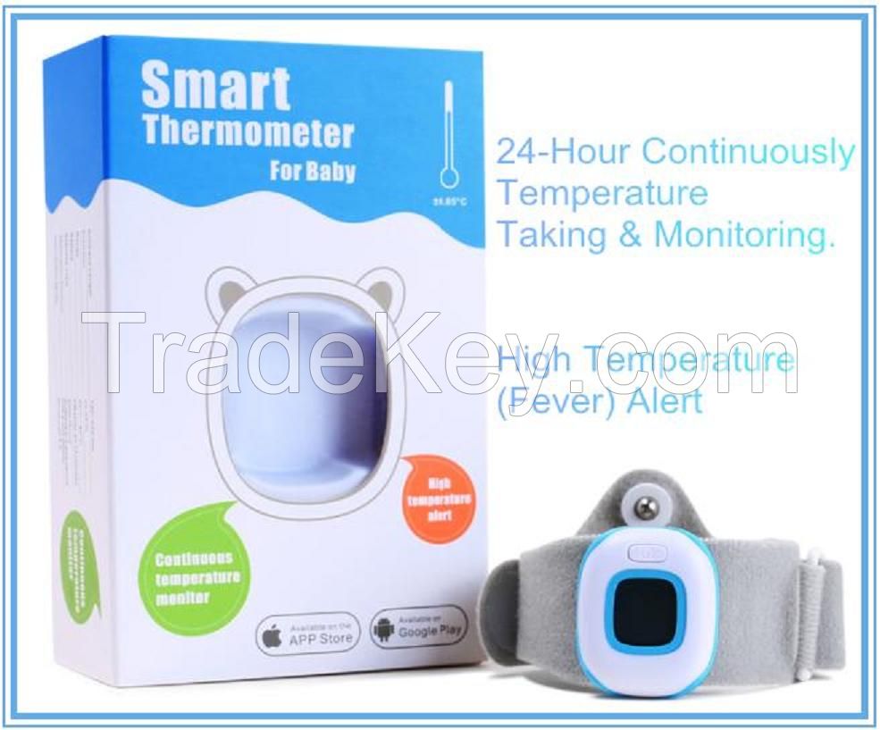 Multifunctional digital baby thermometer for child with fever alert function