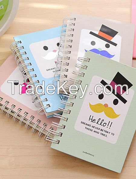 sprial notebook F4 A4 A5 B5 B6with hardcover notebook wire-o notebook korean