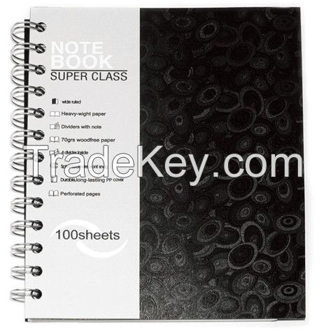 pp cover notebook F4 A4 A5 B5 B6with hardcover notebook wire-o notebook korean