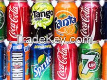 Fanta, Mirinda, Sprite, Lipton Ice Tea, Pepsi, Cola Drinks
