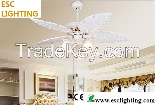 modern mediterranean style ceiling fan light white color