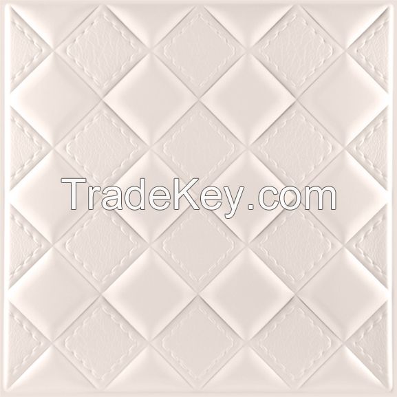 3D PU Leather Wall Panel 1010-19 for Modern Interior Decoration