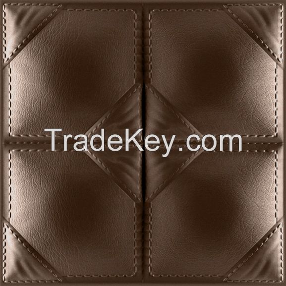 3D PU Leather Wall Panel 1012-6 for Modern Interior Decoration