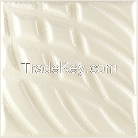 3D PU Leather Wall Panel 1045-21or Modern Interior Decoration