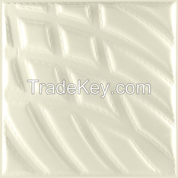 3D PU Leather Wall Panel 1045-15 for Modern Interior Decoration