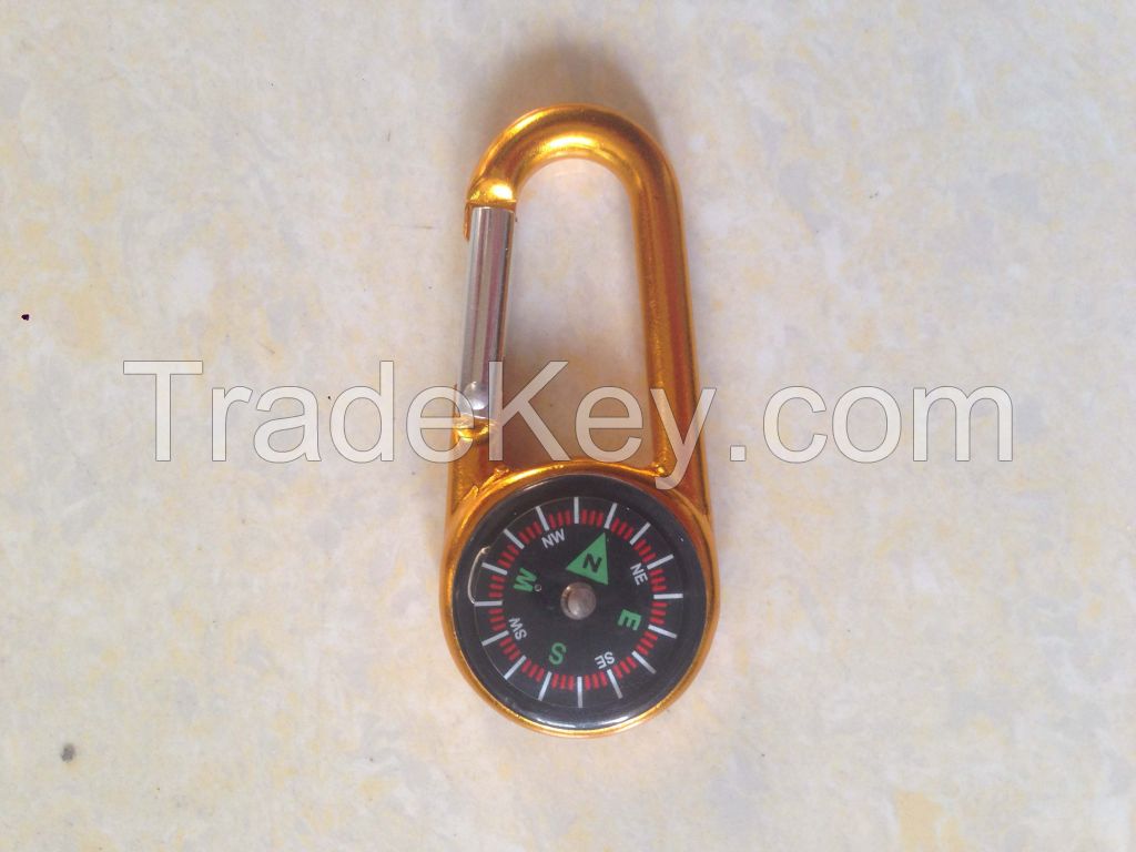 compass carabiner keychain
