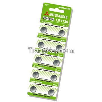 Supply Japanese brand MITSUBISHI alkaline button cell battery