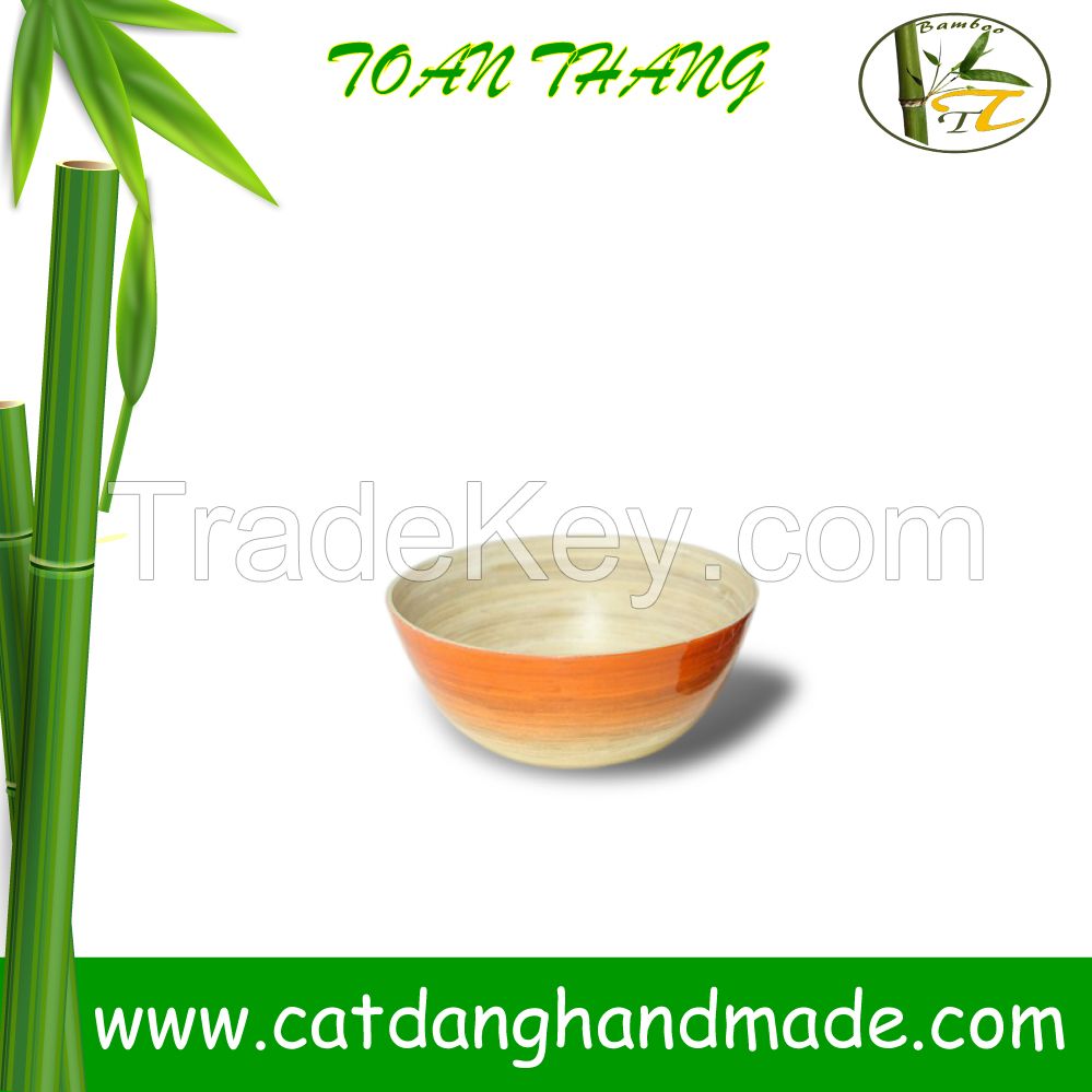 Factory best quality lacquer bamboo fiber bowl