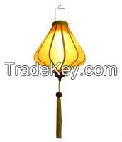 Bamboo silk lantern, hanging silk lantern, decorative bamboo silk lantern
