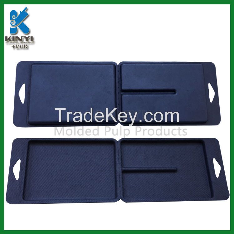 environmental bagasse pulp electronic packaging tray