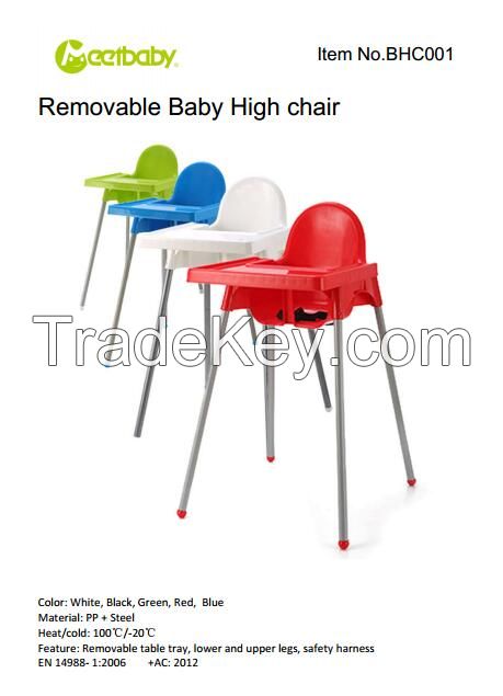 Economic removable highchair