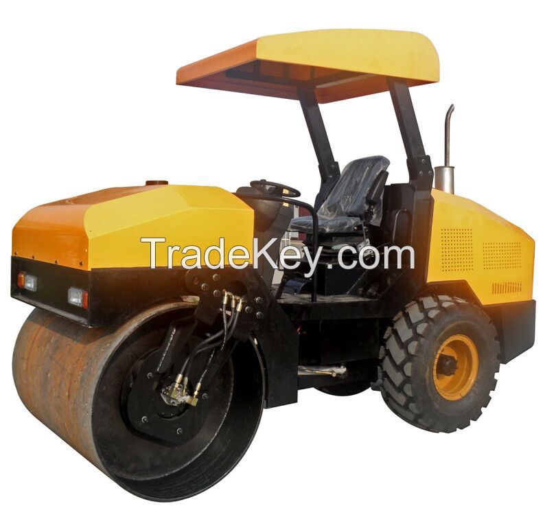 driving road roller drive  3 ton double drum road rollers
