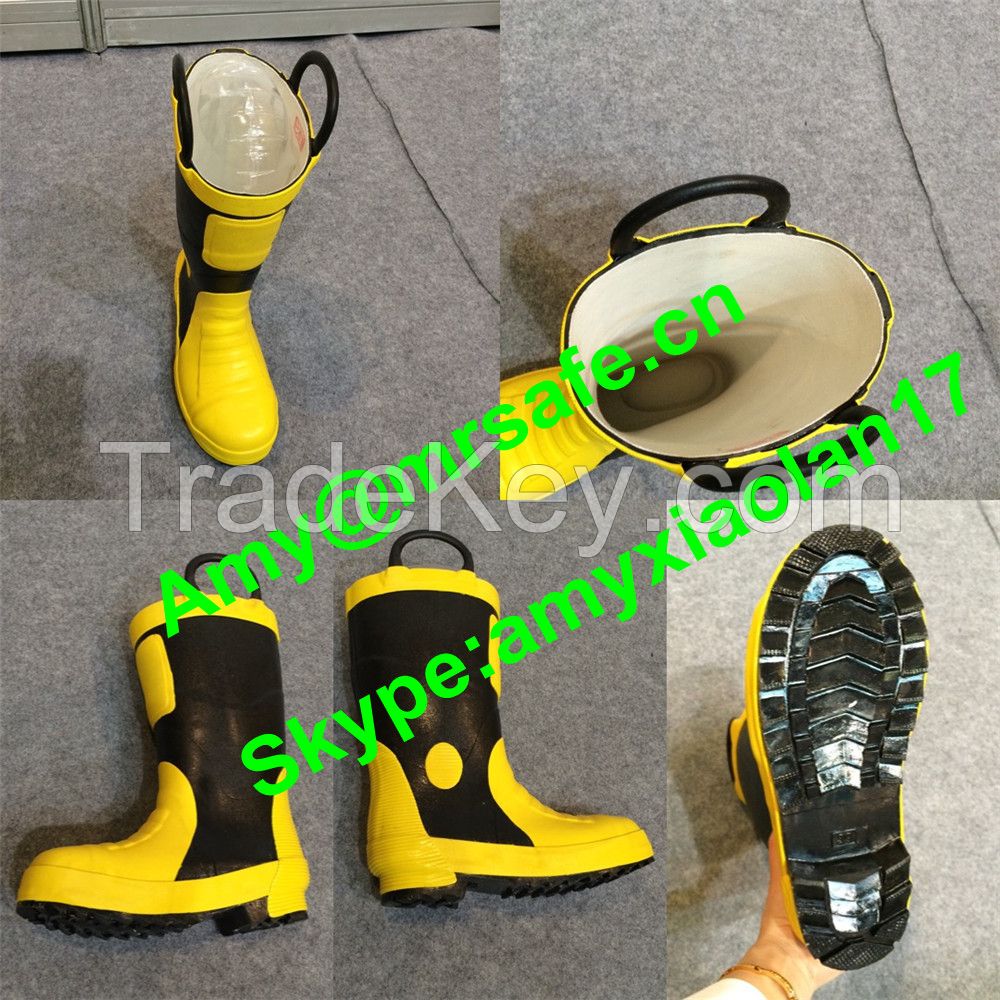 Fireman rubber boots Heat Insultion Waterproof  Fire Fighting Protective Boots