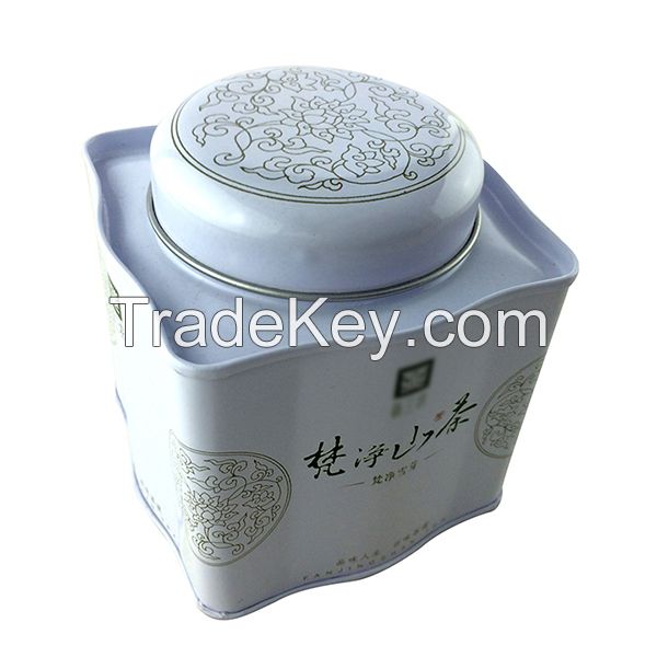 irregular shaped tea tin can, moistureproof chocolate candy metal can, nido milk powder tin containers