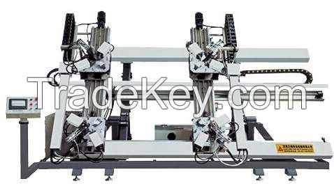 Four head corner combining machine CNC for aluminum window-door