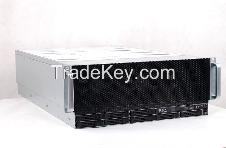 Hot selling Powerleader Database Server! 4U Rackmount Server PR4840G / 4 Cores Intel Xeon E5-4600/E5-4600V2 CPU / HPC Industrial Server!