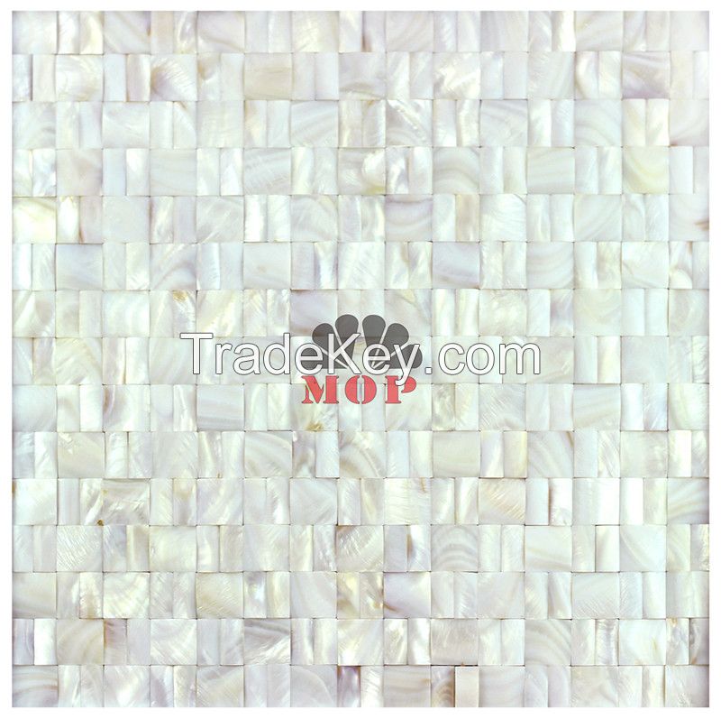 Selling 3D pattern strip shell mosaic wall decoration