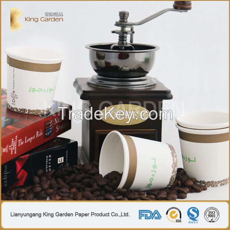 heat insulated kraft double wall paper cup