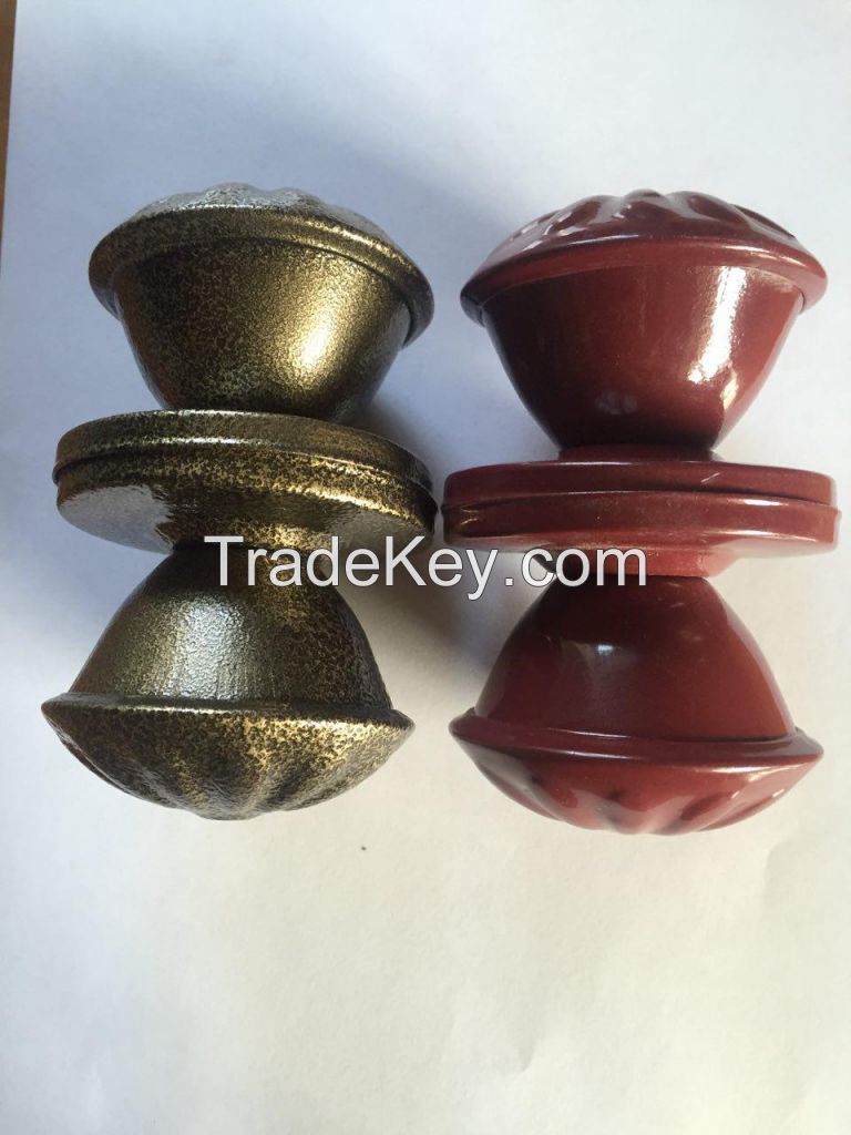 Wooden door knobs, handles, hinges