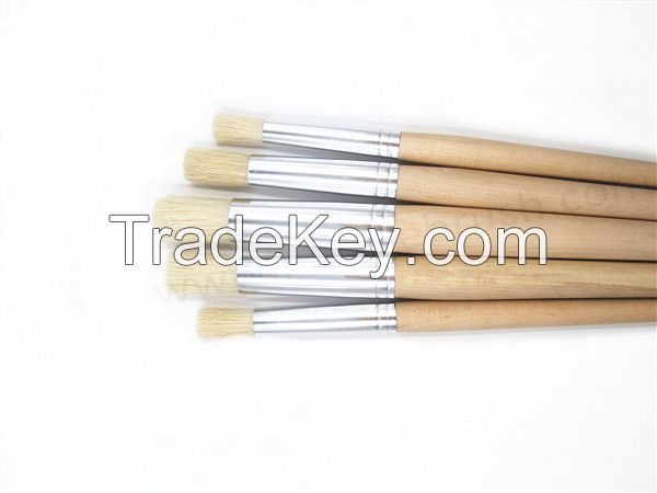 artist brush wooden handle professional use