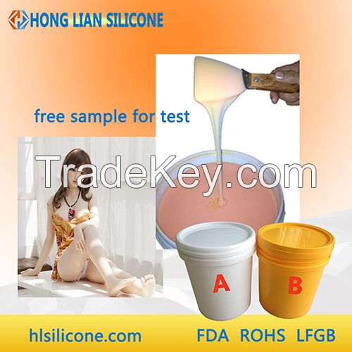 hot sale rtv silicone rubber cheap price liquid silicone rubber for sex doll