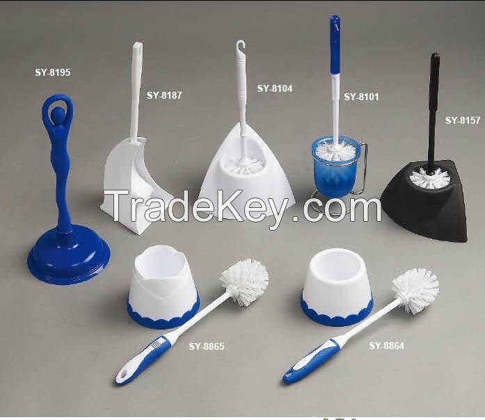 Toilet Brush and Holder  with Various Shapes and Colors