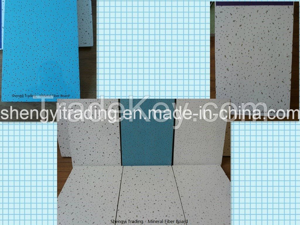 Suspended Ceiling Mineral Fiber Board/Mineral Fiber Ceiling board manufacturer