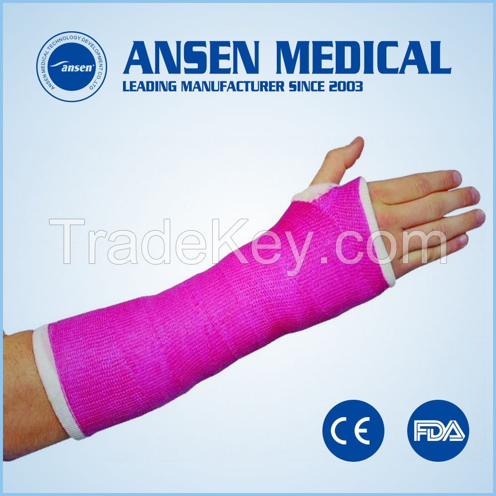 Medical orthopedic synthetic fiberglass bandage casting fiber protection tape