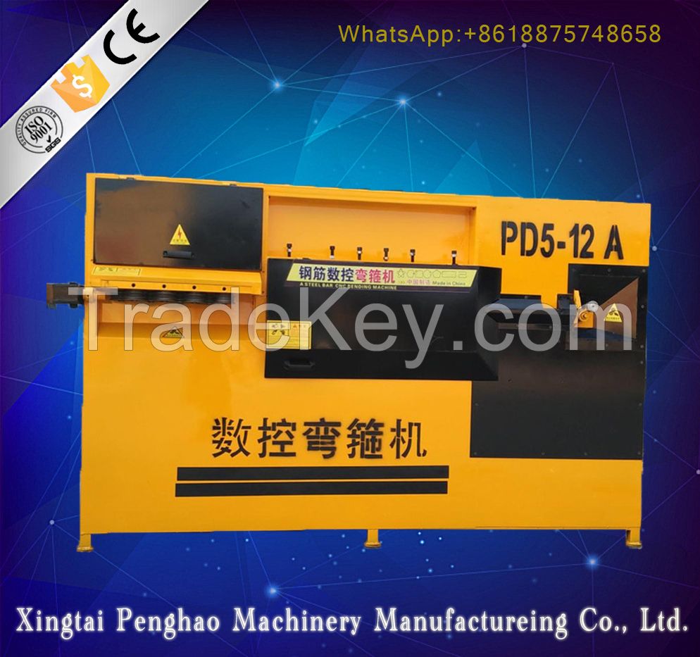 Time consuming automatic rebar stirrup bending machine , steel bar bender