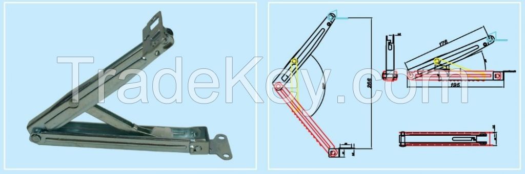 Sofa bed desk joint connector parts fitting hinge B039