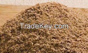 Animal feed wheat bran