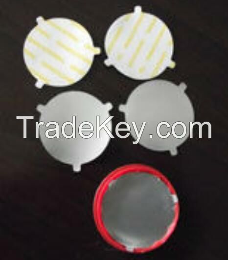 China factory bottle cap silicone rubber gasket O-ring Sealing Cap 1.2mm foam back aluminium foil cap liner for PE PVC