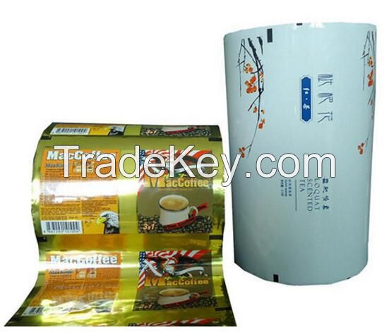 Food packaging laminated roll film/Customized printed plastic roll film for food packaging