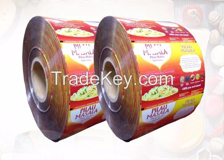 Aluminum foil laminating film roll for food packaging