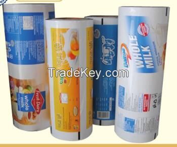 Wholesale flexible plastic PET/BOPP/PE laminated food packaging printed roll film for coffee tea etc