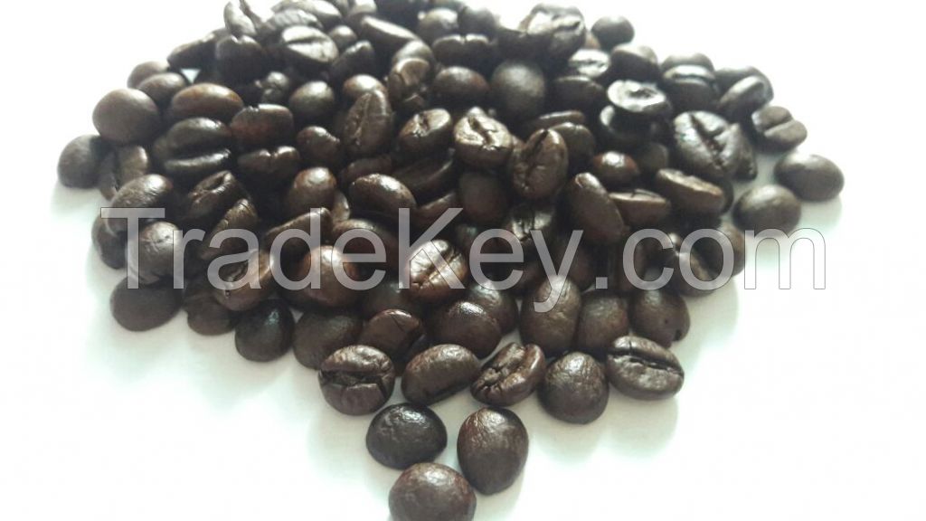 AAA roasted robusta coffee beans grade 1 screen 18