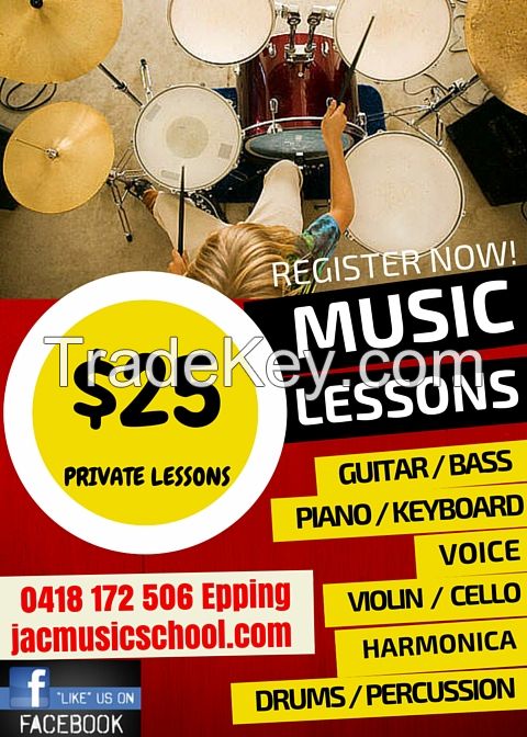 $25 private music lessons