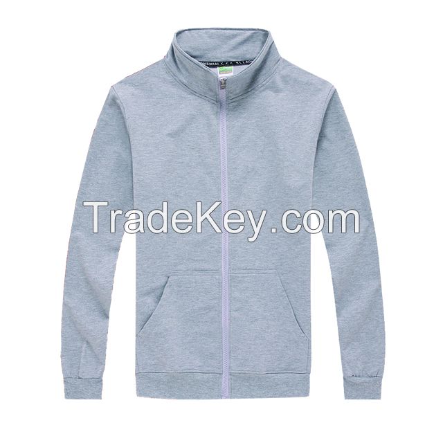 Thin stand collar hoodies