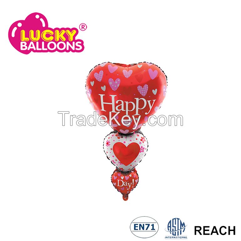 New design custom printing Valentine's foil balloon with high quality