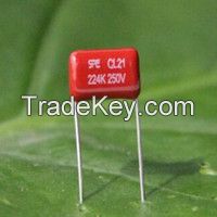 CL21 Metallized polyester film capacitor