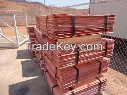 Copper cathodes 99.9% purity