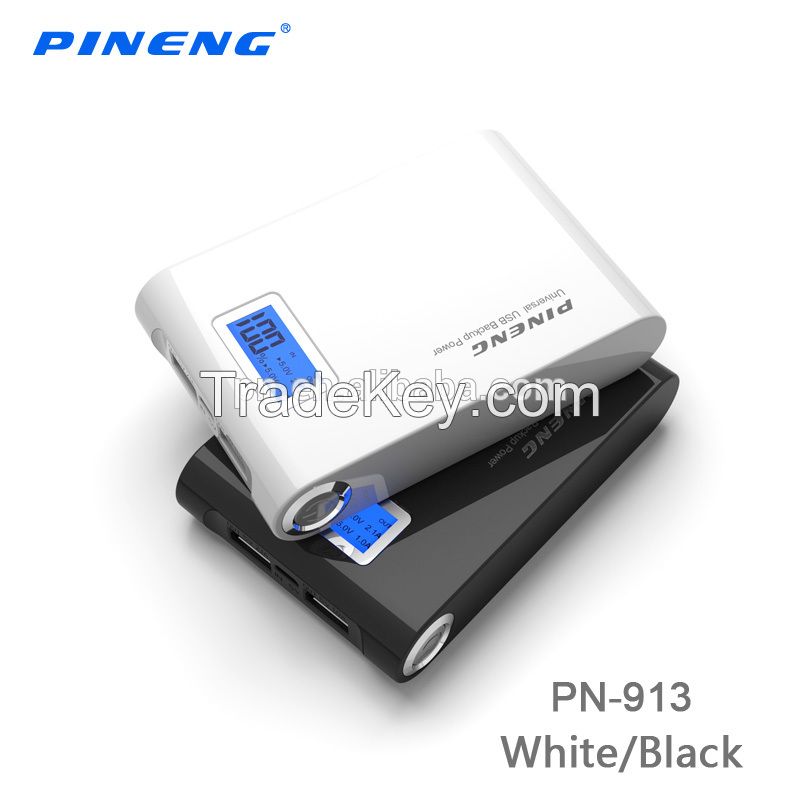 2016 PN-913 Big Capacity Power Bank with LCD Display 10000Mah PINENG