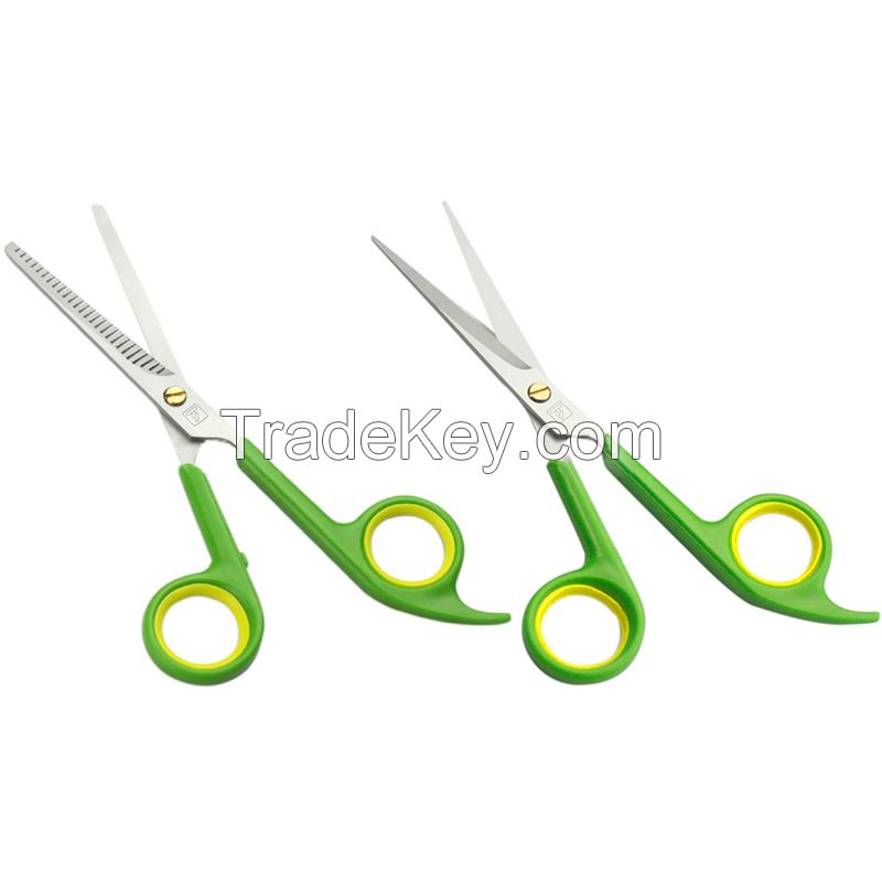 Plastic Handle Professional Barber Hair Cutting Thinning Scissors