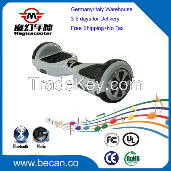 Free shipping 6.5 inch Lithium battery electric scooter, 2 wheels balancing scooter