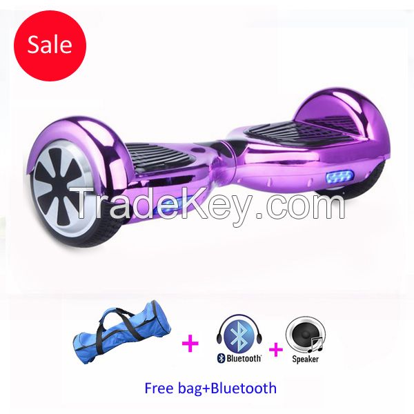 Chrome-Purple 6.5 inch self balancing scooter, best hoverboard