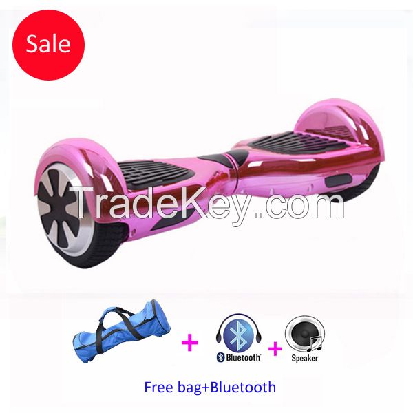 Chrome-Pink hoverboard 6.5 inch self balancing board