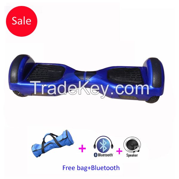 Blue UK Stock Bluetooth hoverboard, 6.5 inch hoverboard for sale