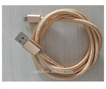 Good quality Low price braided 2in1 usb charger micro cable