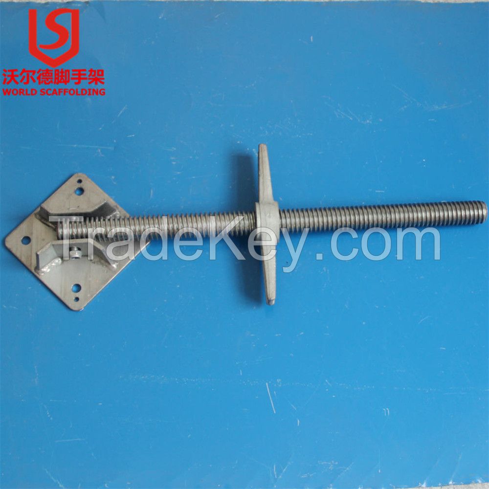 Steel Galvanized Cuplock System Scaffolding U Head Screw Jack Base