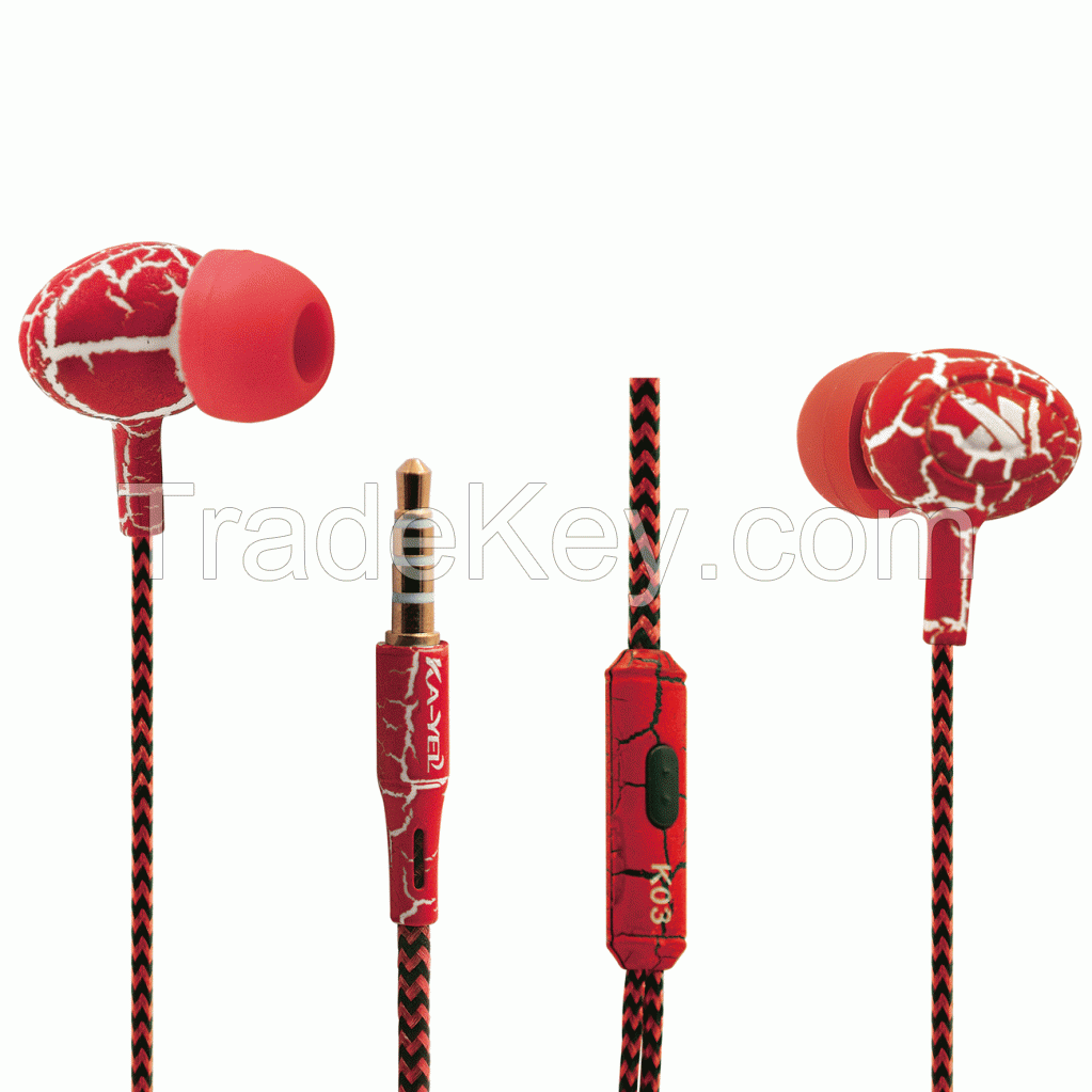 Spider Unique Design Stereo Handsfree Earphone (K03)